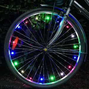 Fahrrad-Rad-Lichtstreifen