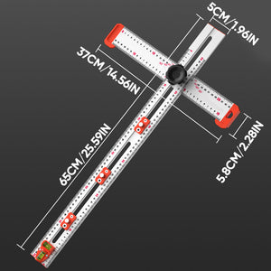 4-IN-1 Bohrer-Positionierungslineal