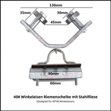 Laden Sie das Bild in den Galerie-Viewer, Winkeleisenbahn Aufhängerolle
