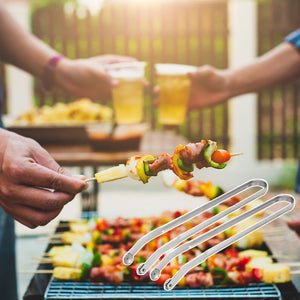 Zange zum Wenden von BBQ-Würstchen