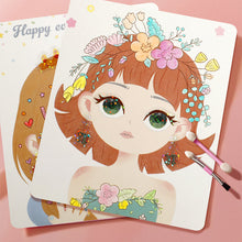 Laden Sie das Bild in den Galerie-Viewer, All-in-one-Prinzessin-Make-up-Stickerbuch zum Selbermachen
