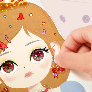 All-in-one-Prinzessin-Make-up-Stickerbuch zum Selbermachen