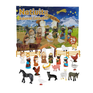 Weihnachtskrippen-Adventskalender-Set