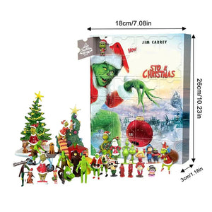 Grüner Monster Weihnachtskalender