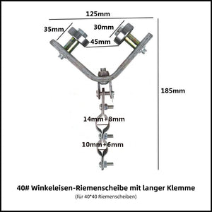 Winkeleisenbahn Aufhängerolle