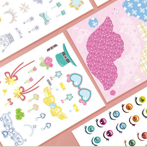 All-in-one-Prinzessin-Make-up-Stickerbuch zum Selbermachen