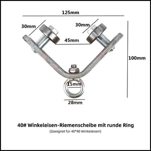 Winkeleisenbahn Aufhängerolle