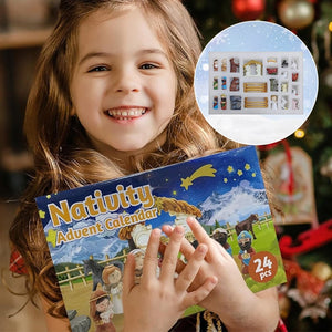 Weihnachtskrippen-Adventskalender-Set