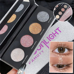 Vierfarbige Galaxy Diamond Lidschattenpalette