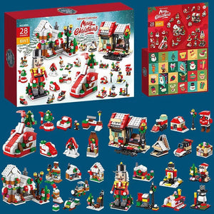 Weihnachts-Adventskalender-Überraschungsbaustein-Set