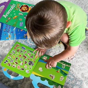 Wasserfestes Umweltfreundliches Pädagogisches Stickerbuch für Kinder