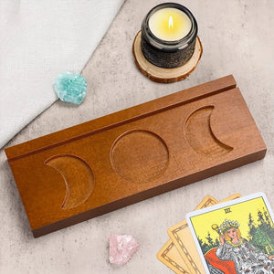 Tarot Kerzenhalter aus Holz