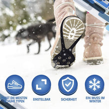 Laden Sie das Bild in den Galerie-Viewer, 🏃🧗🚶Universal Schneeschuh Spikes rutschfeste Schuhe Abdeckung für Winter
