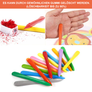 Plastikpinsel Set für Kinder mit Übungsbuch