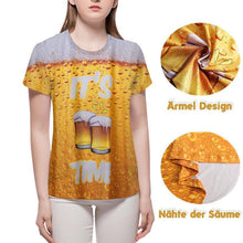 Laden Sie das Bild in den Galerie-Viewer, 3D Druck Bier-Luftblasen T-Shirt
