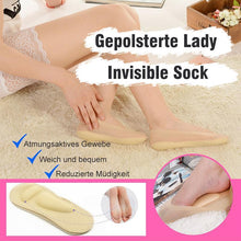 Laden Sie das Bild in den Galerie-Viewer, 3D Fußmassage gepolsterte Lady Invisible Socken
