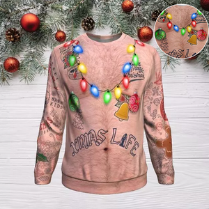 Sweatshirt mit Weihnachtsdruck