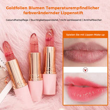 Laden Sie das Bild in den Galerie-Viewer, Blumen Temperaturempfindlicher faebverändernder Lippenstift
