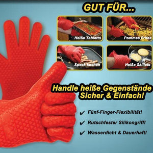 Bequee Hitzebeständige Silikonhandschuhe