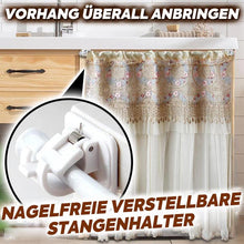 Laden Sie das Bild in den Galerie-Viewer, Nagelfreie verstellbare Stangenhalter (2 Stück)
