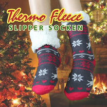 Laden Sie das Bild in den Galerie-Viewer, Thermo Fleece Super Weiche Slipper Socken
