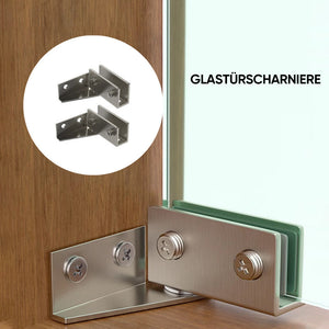 L-förmiges drehbares Glasscharnier