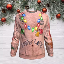 Laden Sie das Bild in den Galerie-Viewer, Sweatshirt mit Weihnachtsdruck
