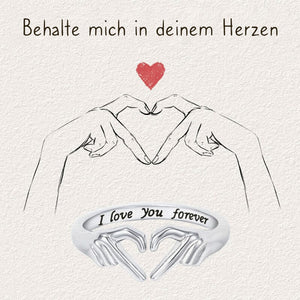 Ich liebe dich für immer Herzring