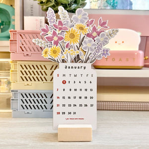 2024 Blühende Blumen Tischkalender