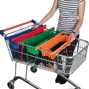 4 in 1 wiederverwendbare Einkaufswagen-Taschen