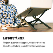 Laden Sie das Bild in den Galerie-Viewer, Tragbarer Laptopständer
