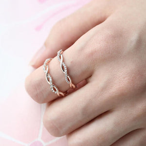 Verdrehen-Ring，Twist-Ring，Diamant-Ring