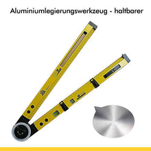 Laden Sie das Bild in den Galerie-Viewer, 4-in-1-Kompass-Winkelmesser aus Aluminiumlegierung
