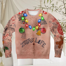 Laden Sie das Bild in den Galerie-Viewer, Sweatshirt mit Weihnachtsdruck
