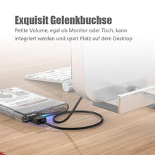 Laden Sie das Bild in den Galerie-Viewer, Anbaubarer USB 3.0-Adapter-Hub auf der Schreibtischseite
