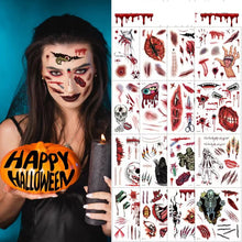 Laden Sie das Bild in den Galerie-Viewer, 🎃FRÜHE HALLOWEEN-AKTION🎃Gruseliges Temporäres Halloween-Tattoo
