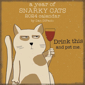 Ein Jahr voller Snarky Cats Wandkalender 2024