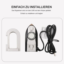 Laden Sie das Bild in den Galerie-Viewer, Tragbares elektrisches Bügeleisen, mit globalem Konvertierungsstecker
