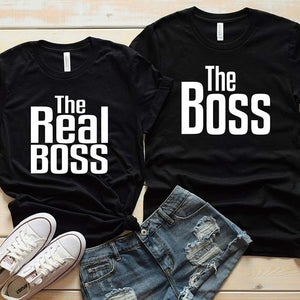 "The Boss", "The real Boss" lustiges T- Shirt