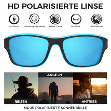 Laden Sie das Bild in den Galerie-Viewer, Blendfreie Outdoor-Sportsonnenbrille mit polarisierten Gläsern
