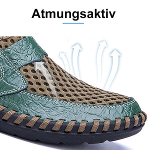 Atmungsaktive Netzschuhe mit Krokoprägung