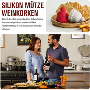 Kreativer Hut Silikon-Weinflaschenstopper