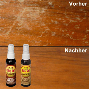 Spray zum Entfernen von Holzkratzern