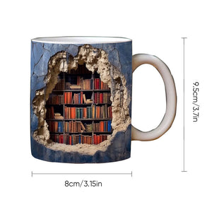 3D-Bücherregal-Tasse