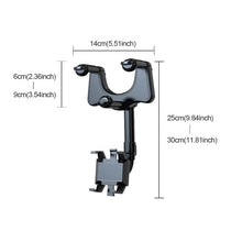 Laden Sie das Bild in den Galerie-Viewer, Multifunktionale drehbare Auto-Rückspiegel-Handyhalterung

