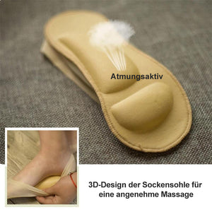 3D Fußmassagekissen Damen Unsichtbare Socken