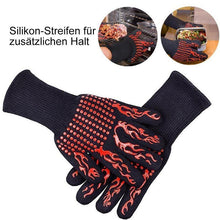 Laden Sie das Bild in den Galerie-Viewer, Bequee professionelle Grillhandschuhe hitzebeständige Handschuhe - 1 Paar
