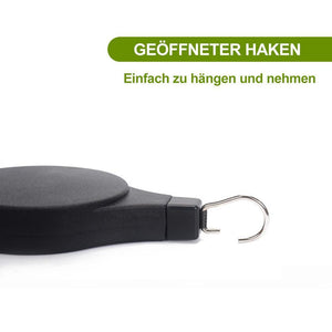 🪴Einziehbarer Haken🪴Pflanze Seilzug für Garten Töpfe und Vogel-Feeder