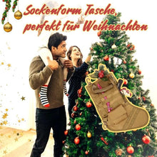 Laden Sie das Bild in den Galerie-Viewer, Sockenform Tasche, perfekt für Weihnachten
