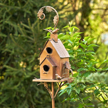 Laden Sie das Bild in den Galerie-Viewer, 🐦Kreative Garten-Vogelhaus-Dekoration Aus Metall
